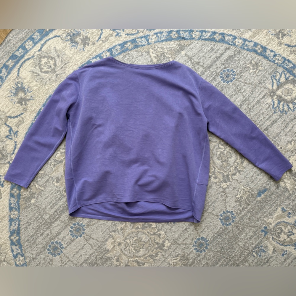 Lululemon Back in Action Long-Sleeve Shirt *Pique Dark Lavender - Picture 3 of 8